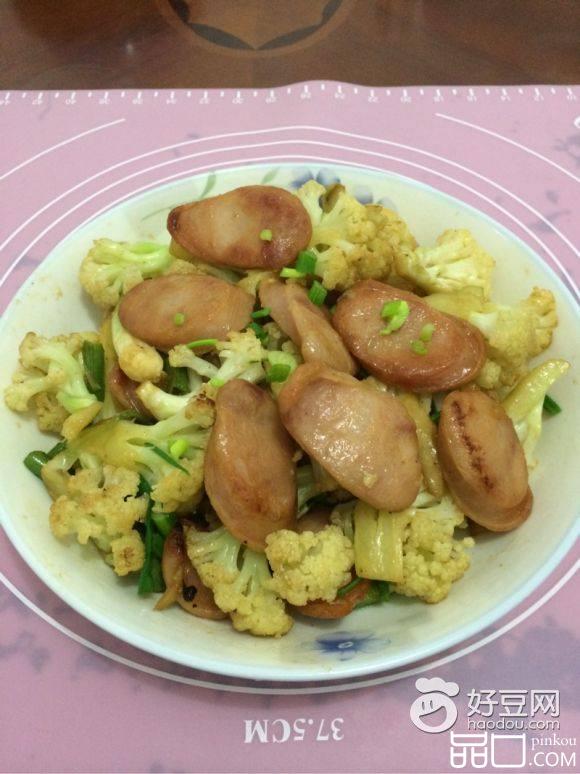 香肠炒花菜