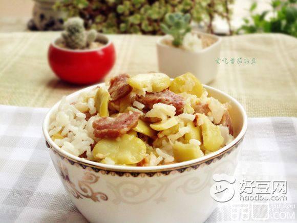 豆瓣香肠菜饭