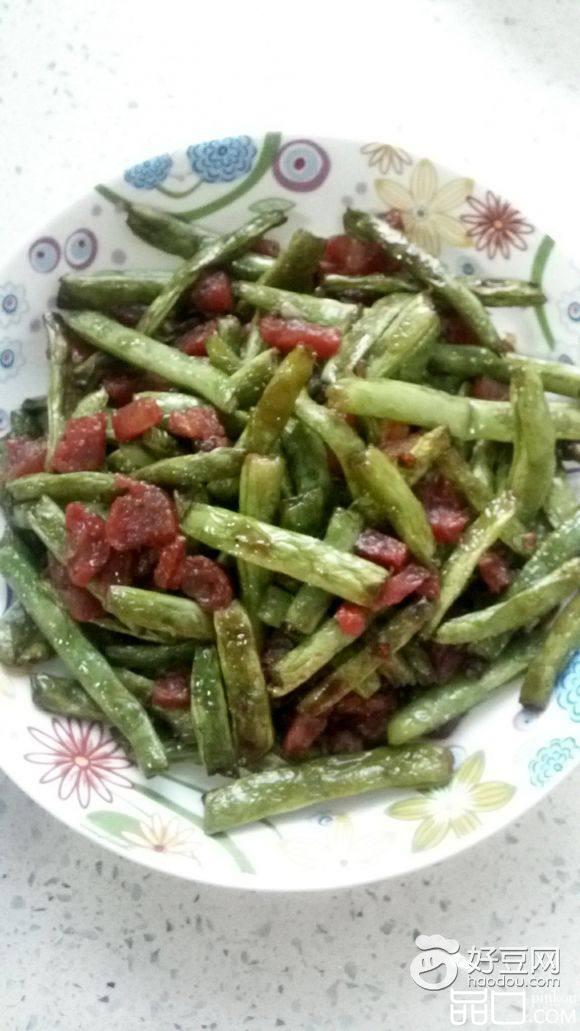 香肠煸四季豆