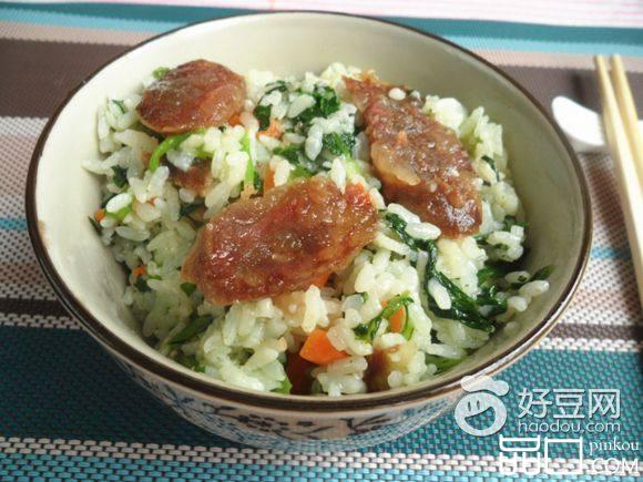 香肠青菜炒饭