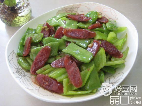 油豆炒香肠