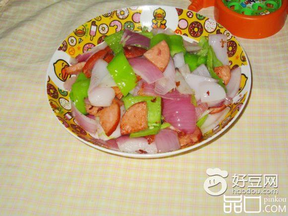 火腿炒洋葱
