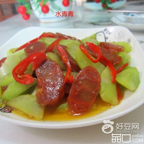 嫩莴笋煸香肠