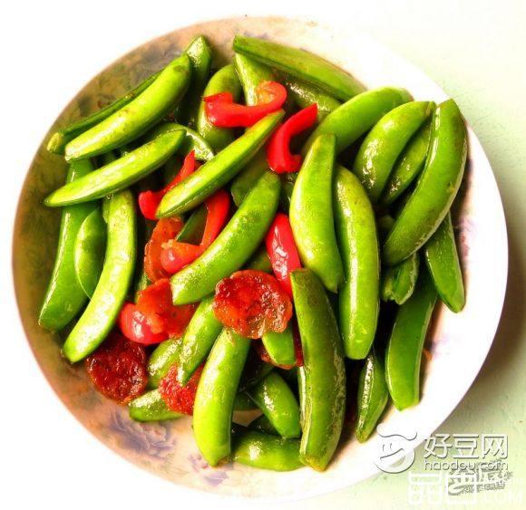 甜豆炒香肠