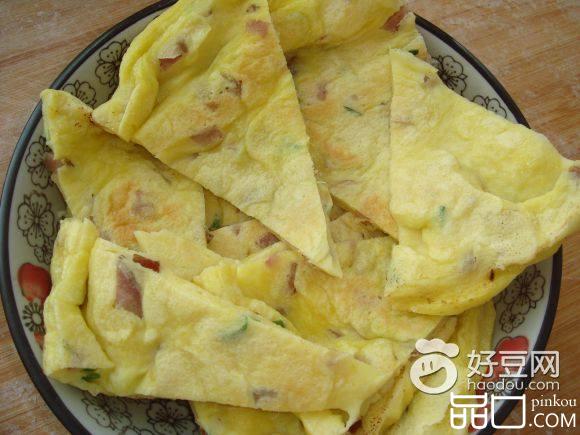 鸡蛋香肠饼