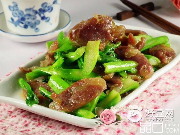 香肠芥蓝