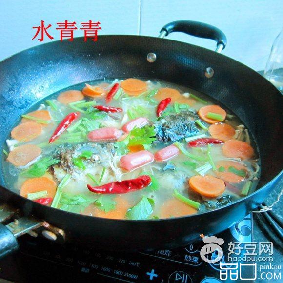鱼头素菜火锅