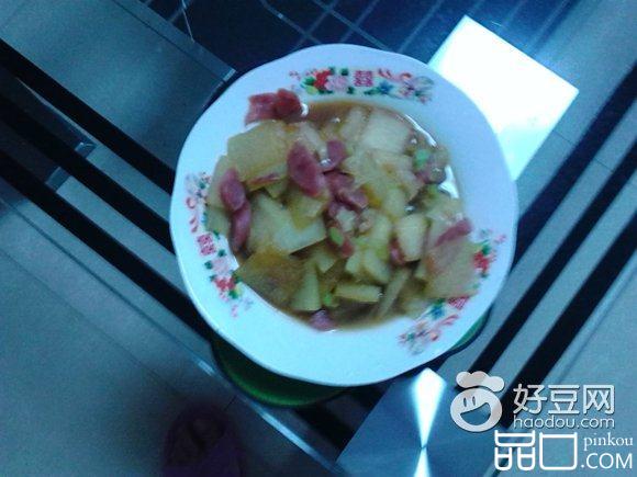 香肠炒冬瓜