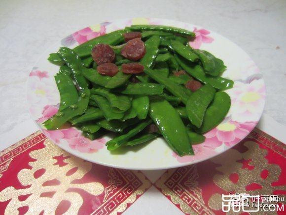荷兰豆香肠