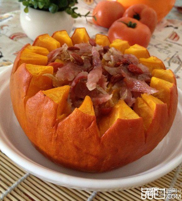 腊味金瓜饭