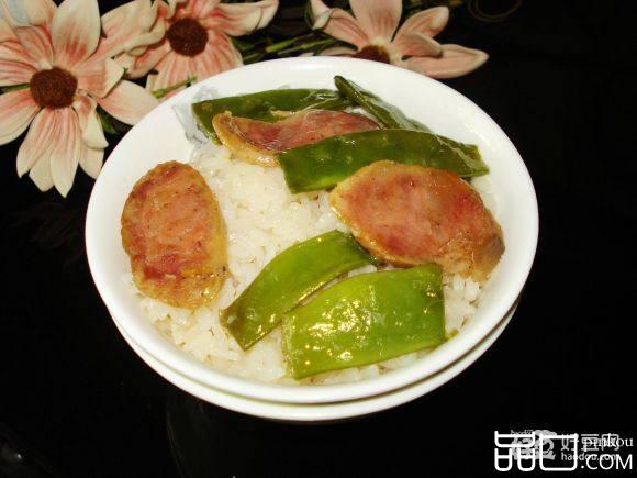 豆角香肠焖饭