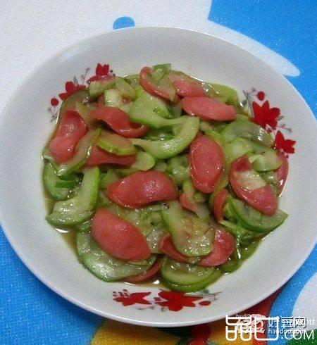 香肠炒瓜片