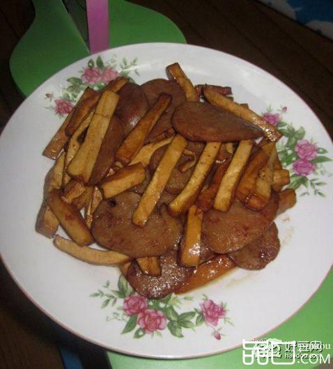 香肠炒香干