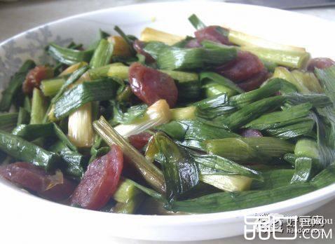 香肠炒大蒜