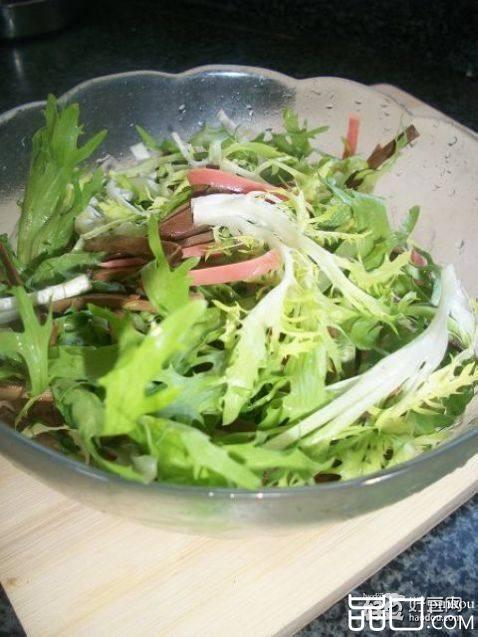 豆干凉拌苦苣