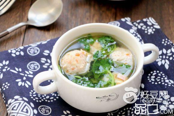香菜胡萝卜鸡肉丸