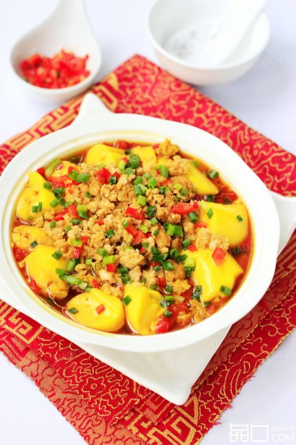 鸡肉蒸日本豆腐