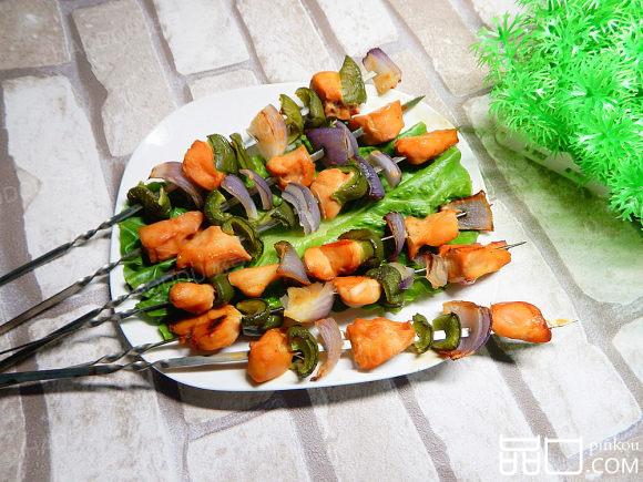 时蔬鸡肉串
