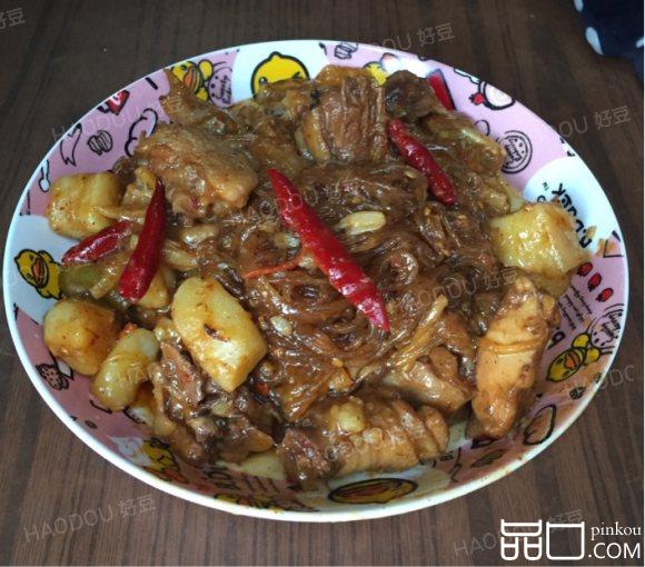 土豆炖鸡肉粉丝