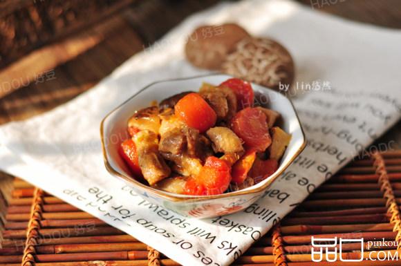 香菇焖鸡块