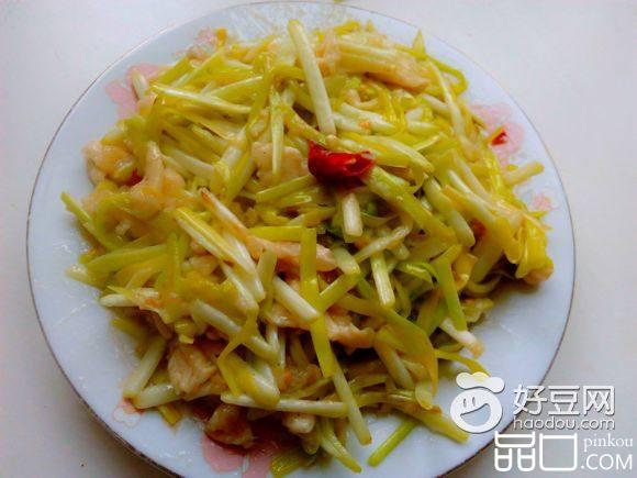 韭黄炒鸡肉