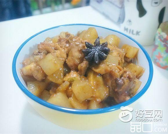 萝卜炖鸡肉