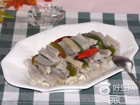 青椒鸡肉炒藕