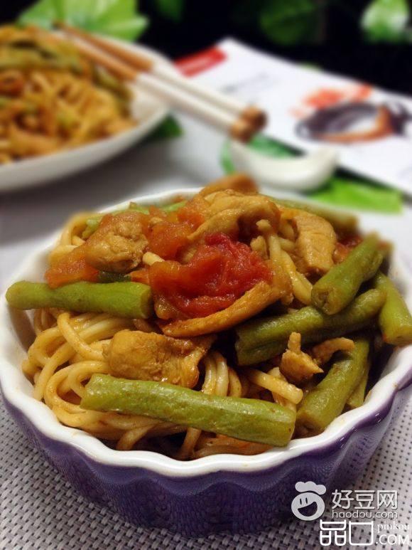 豇豆鸡丝焖面