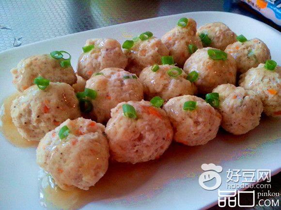 黑胡椒鸡肉丸