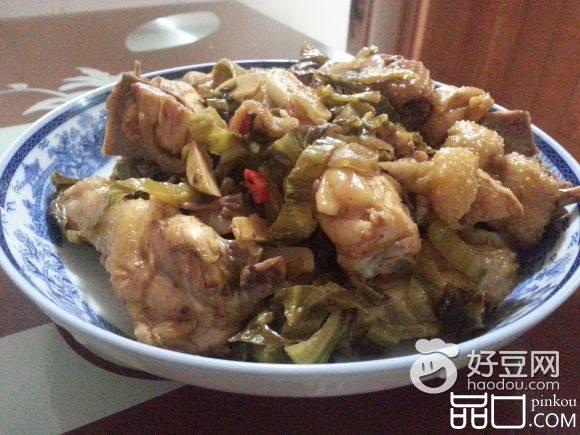 酸菜炒鸡肉