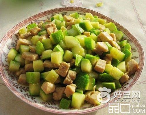 瓜炒鸡丁肉