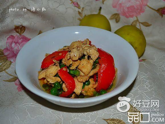 川豆炒鸡肉