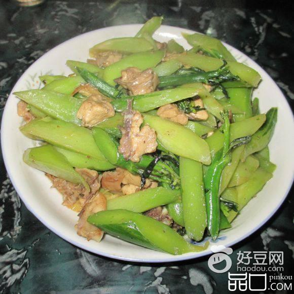 芥蓝炒鸡