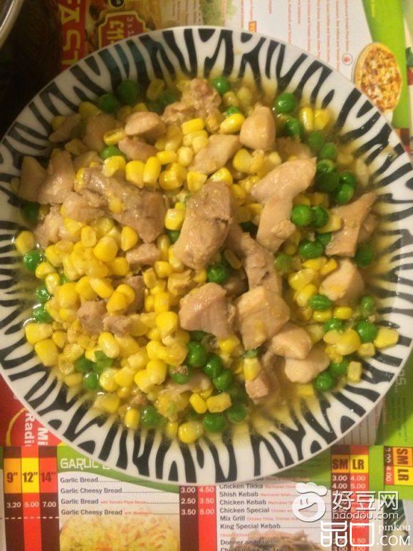 鸡粒炒玉米豌豆