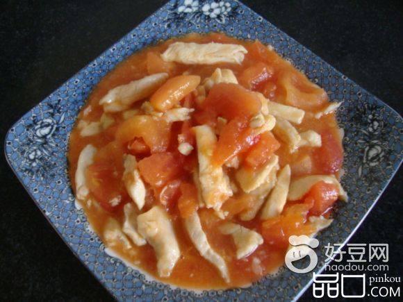 西红柿炒鸡肉