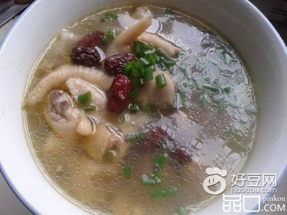 淮山红枣鸡汤