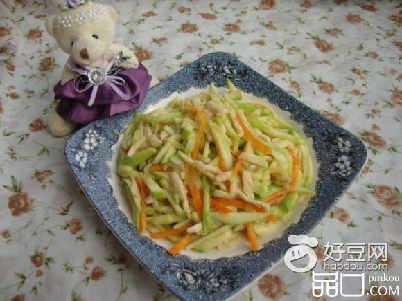 西葫芦炒鸡丝