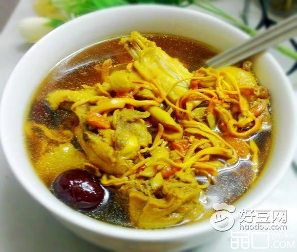 虫草花炖鸡汤