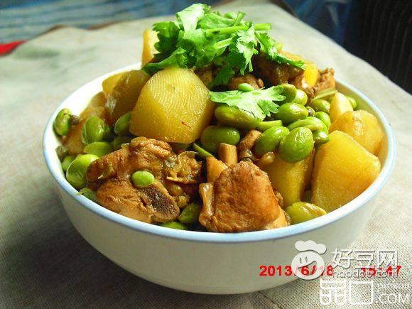 黄豆土豆鸡块