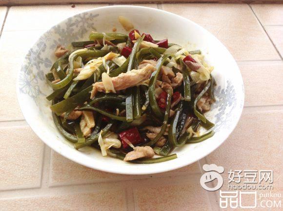 凉拌海带鸡丝