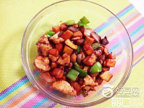 鸡肉丁炒杏鲍菇