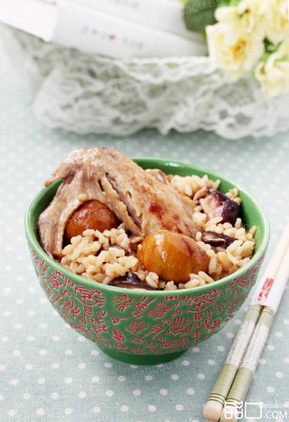 栗子香菇鸡饭