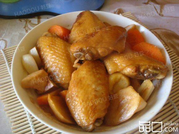 炖鸡翅杏鲍菇