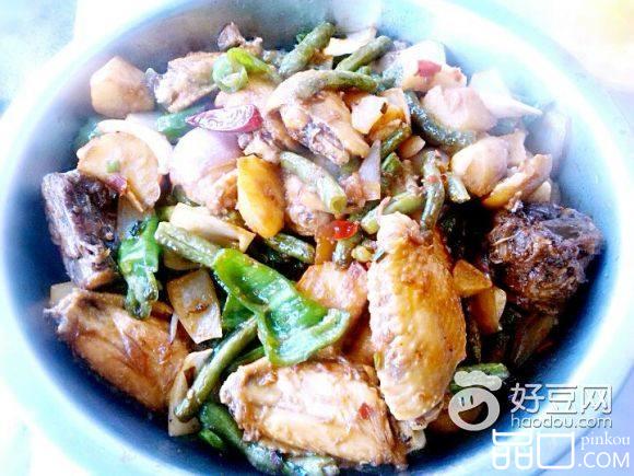 杂蔬鸡翅干锅