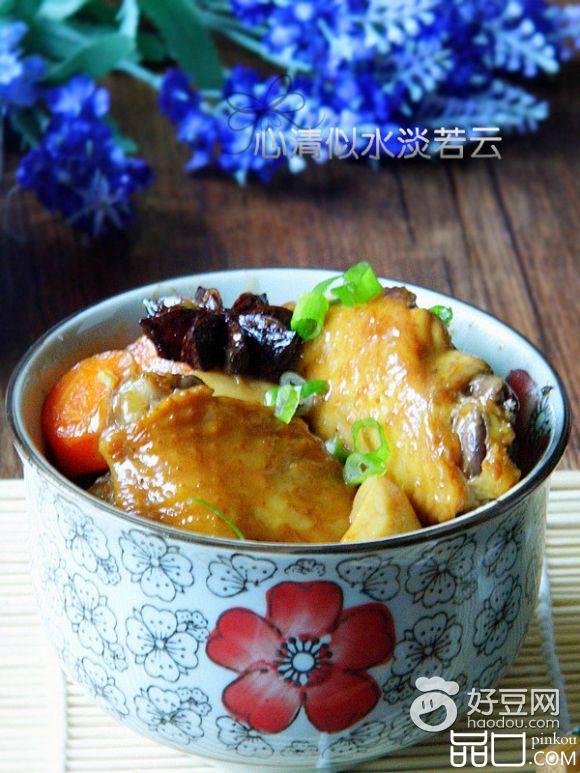 杏鲍菇黄焖鸡翅