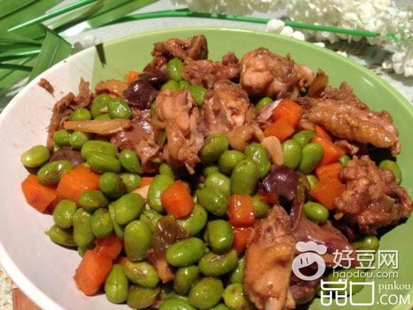 毛豆烧鸡