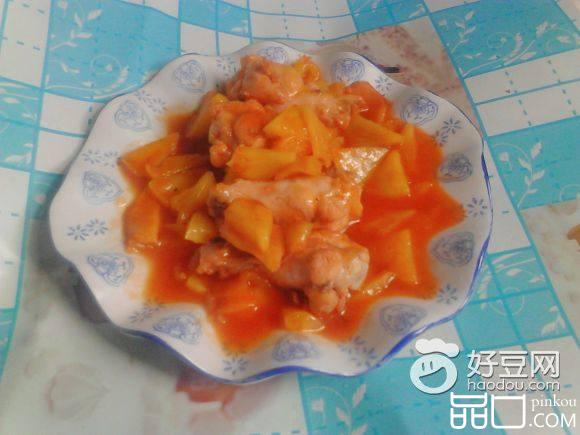 菠萝炒鸡翅
