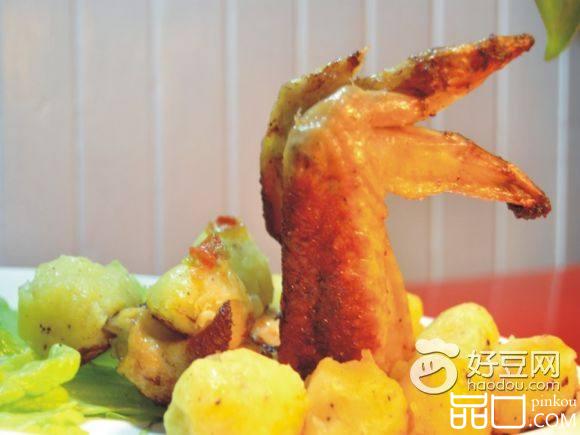 盐煎鸡翅土豆球