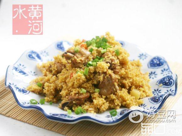 鸡翅焖小米饭