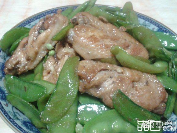 荷兰豆炒鸡翅